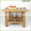 Bamboo Shower Seat with Shelf Shower Bench Homex BSCI/Factory