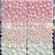 artificial silk ombre flower wall with wood panel for wedding decoration