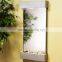 Stainless Steel Wall Mounting Mirror Water Fall Fountain Indoor Entryway