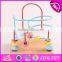 2017 new design educational kids play wooden toy bead maze W11B135