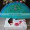Popular hand-painted Spanish wooden hand fan