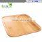 Manufacturer direct selling foreign trade export of high quality bamboo tea snack dish square green bamboo plates