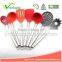 WCE247E Premium Silicone utensils slotted turner Cooking Utensil Gadgets Set with S.S. handle