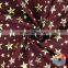 Gold Stars Printing Fabric Soft Touch Cotton Fabric Wholesale