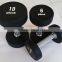 wholesale rubber coated round dumbbell crossfit equipment gym equipment