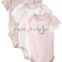 Wholesale Appare Made in China Baby Girls' 3 Pack Bodysuit 100% Cotton Short Sleeve Bodyshit Newborn Baby Clothes Rompers