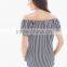 women's off--shoulder striped tops