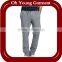 whosale light grey/black cotton jogger pants for men
