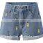 new style sexy lady hot embroidery short jeans fashion design