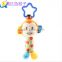Lovely animal shape plush hanging toy baby bed bell wholesale
