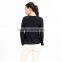 long sleeve latest blouse styles V-neck white women latest blouse styles