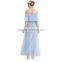 Maxnegio woman cold shoulder one piece party maxi summer long dress