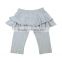 New fashion spring fall solid leggings baby girl skirt long pants wholesale children's boutique clothing