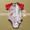 OEM or stocked 100% cotton Newborn Infant Baby Romper Coffee Cotton Jumpsuit Pattern