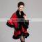 2017 new trend winter women faux fur cape