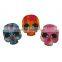 New Design Mixed Color Two Holes Skull Shaped Wood Buttons