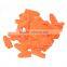 100Pcs/Pack Orange Thick Silicone Finger Cots