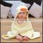 Ultra soft Animal design toddler hooded towel baby fleece