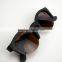 customized logo high quality black wooden sunglasses semi-frame solid color natural bamboo polarized lenses sunglasses l17