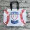 softball heavy canvas tote bag cheap travel personalized tote bag with leather handles handbags lady bag purse for women's