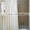 beautiful luxury fabric polyester fabric hotel bathroom printed shower curtain with matching window curtain