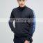 High quality owm design 100% Cotton navy tracksuit / breathable plain men popular tracksuit sportswear H-1903