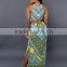 2017 Ladies Fashion Sexy Bandage Dresses Sleeveless Digital Printed Connect Dress Skirts Women Modern African Dress Style