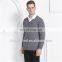 knitted v neck cashmere sweater for men
