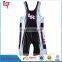 Sublimation Wrestling Suit Mens Low Cut Custom Wrestling Singlet