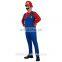 2017 hot wholesale funny halloween costumes cosplay super mario brother costumes for adult MFJ-0076