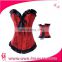 Hot design girl vintage type wholesale strapless girdle classical corset with lowest price