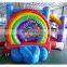 2017 new inflatable bouncer rainbow castle kid play tent happy hop bouncy castle inflatable for sale