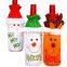 Christmas day decoration wine gift bags and the santa bottle bags