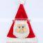 YiWu China Wholesale High Quality Luxury Plush 3D Cartoon Design Santa Claus Christmas Hat with Eyes Nose and Beard