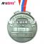 Animal Aluminum Blank Insert Custom Printed Award Medal With Printing Sticker