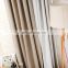 Wholesale cheap modern nordic simple style solid thick cotton linen hotel room ready made blackout curtains