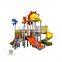 Kids outdoor games play set classic plastic slide play set playground equipment JMQ-G029C