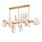 Contemporary chandelier lighting glass lamp for home decor