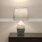 European modern design vintage ceramic reading lamp grey porcelain table lamp for home decor