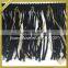 2016 fashion design black tassel fringe with chain trimming FT-014