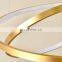 Creative Golden Hotel Lobby Chandelier LED Aluminum Circle Ceiling Light