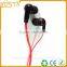 Promotional comfortable communication wholesale fancy flat wired earphones earbuds