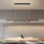 LED Strip Style Modern Simple Long Pendant Light For High Ceiling