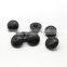 Football shape plastic painting fake brown sewing loop faux imitation leather shank button
