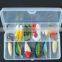 41pcs Fishing Lure Set Including Plastic Soft & Spoon and Hard Lures and Fishing Accessories