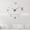 K&B home decor new design cheap high quality EVA+Acrylic diy digital wall clock