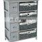 WICKER CHEST DRAWER BASKET MAIZE BEDSIDE CABINET RETRO STORAGE UNIT CUPBOARD