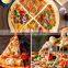 New Arrival Pastry Bread Slicer Dough Round Roller Wheel Handle Wooden Pizza Cutter