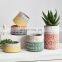 Custom Made Indoor Mini Balcony Hanging Home Garden Decoration Cement Flower Pot