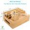 Bamboo Charging Station Dock for 4/5 / 6 Ports USB Charger Desktop Docking Station Organizer for Cellphone Smart Watch Tablet